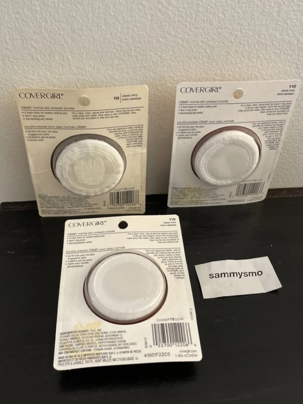 CoverGirl Clean Pressed Powder 110 Classic Ivory x3 SEE DESCRIPTION